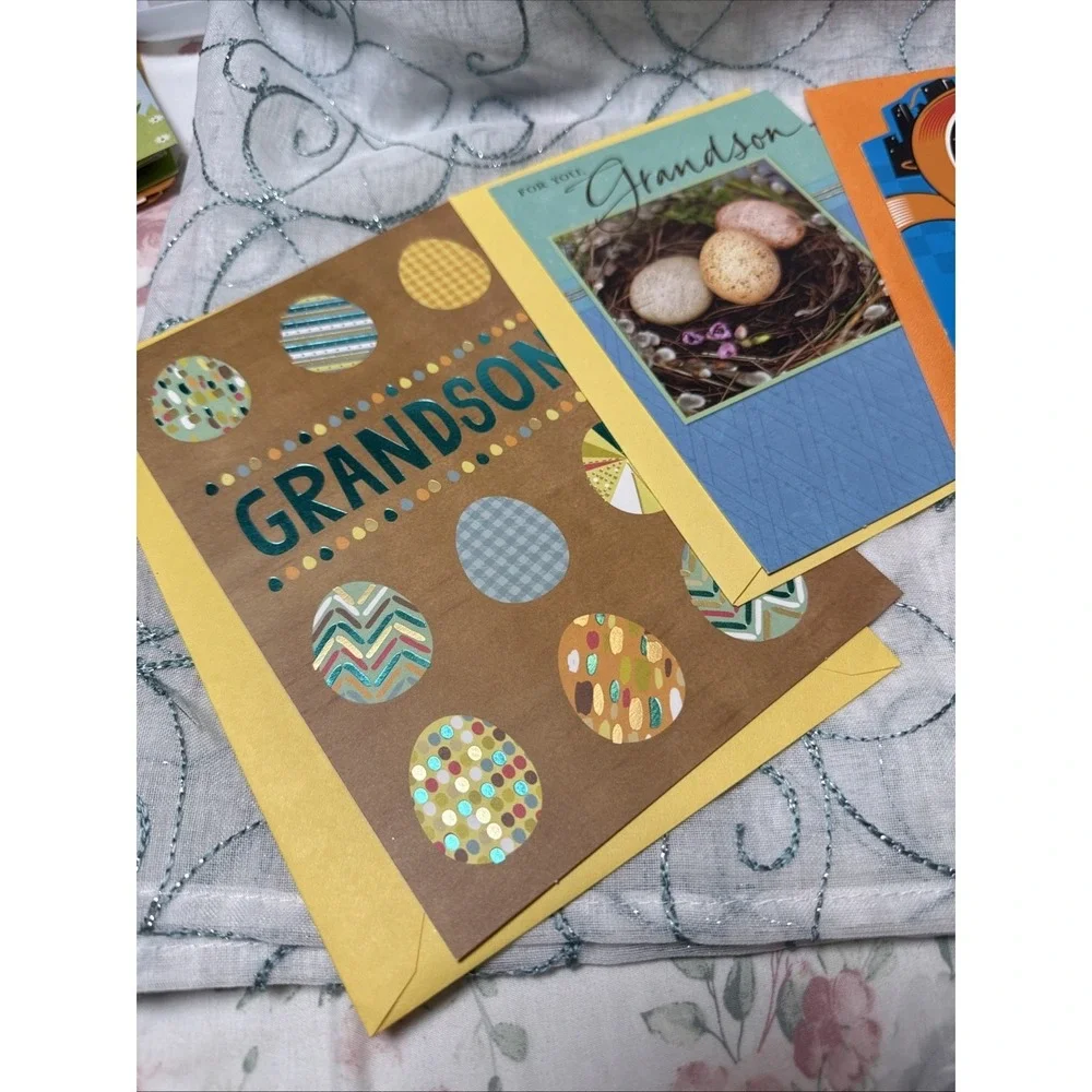 Grandson Greeting Cards Lot of 5 Birthday Special Occasion w/ Envelopes